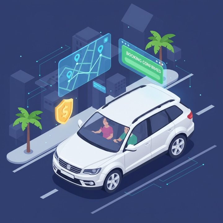 carpooling platform illustration