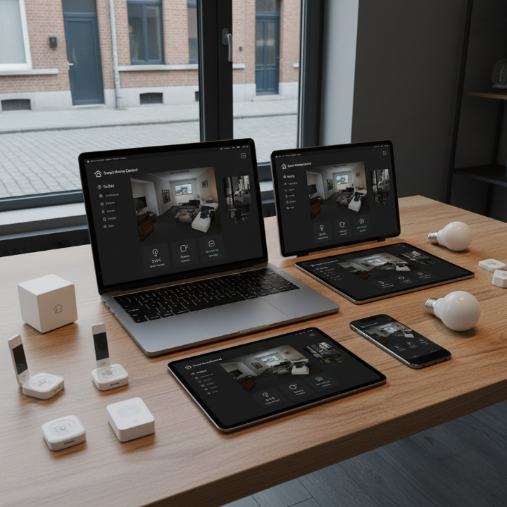 smart home control illustration